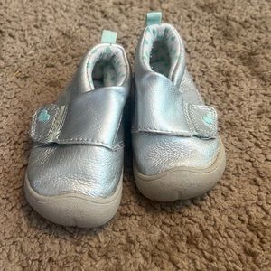 Size 2 silver carters Velcro shoe